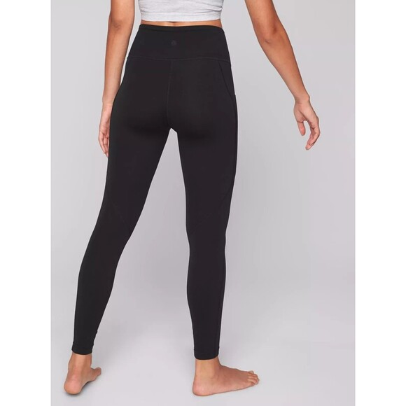 Athleta Stash Pocket Salutation Tight Leggings Black Size XS - Picture 2 of 11